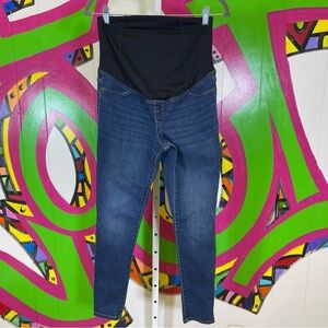 Isabel Maternity, Over the Belly Jeggings, Blue. Size 2/26R. Excellent condition